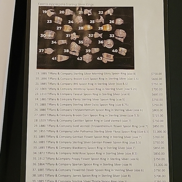 1863 Tiffany & Company Spartan Spoon Ring in Sterling Silver #73 - Picture 16 of 16